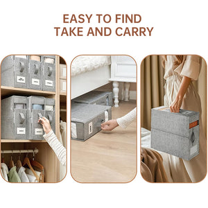 Compact Foldable Storage Cubes for Linens – alternate view