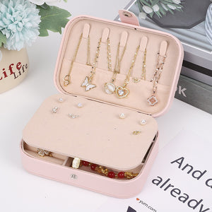 Portable jewelry storage box, large capacity jewelry rings – alternate view