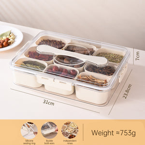 9-Piece Divided Refrigerator Organizer Tray – alternate view
