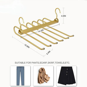 6-Tier Space-Saving Pants Hanger – alternate view