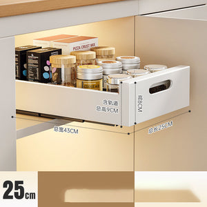 Pull-Out Cabinet Dish Organizer – alternate view