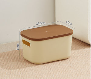 Home desktop cosmetics toys clothing storage box with lid small – alternate view