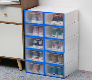 6-Piece Stackable Clear Shoe Box Set – alternate view