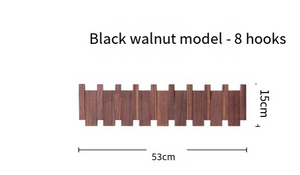 Piano-Key Folding Wall Coat Rack – 12 Hooks