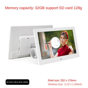 Wi-Fi Digital Photo Frame with 32GB Storage – 10-inch Pyramid Style Black 32G