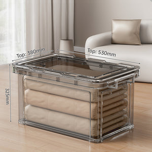 Large Clear Stackable Storage Box – A