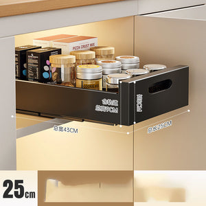 Pull-Out Cabinet Dish Organizer – alternate view