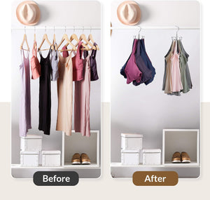 Rotating Tank Top & Bra Organizer Hanger – 8 Hooks