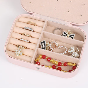 Portable jewelry storage box, large capacity jewelry rings – alternate view