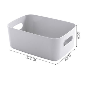 Plastic Storage Basket Bathroom Cosmetics Storage Basket Kitchen – Large Transparent