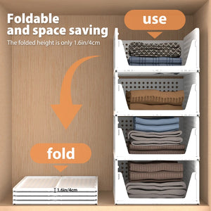 4-Pack Slide-Out Closet Organizer Bins – alternate view