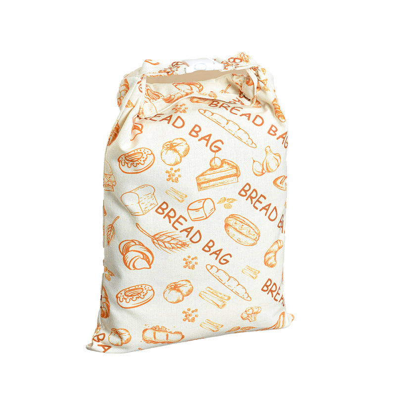 Reusable Beeswax Bread Bags – Natural Beeswax-Lined Cotton Bags for – alternate view