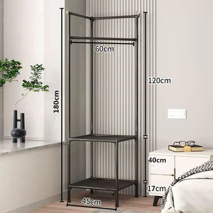 Corner clothes rack clothes rack triangle clothes rack bedroom – 3 layers