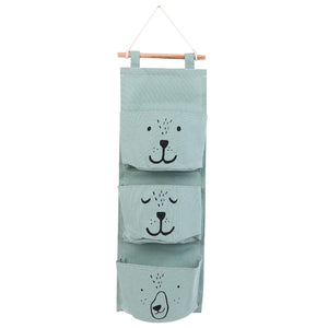 3-Pocket Hanging Handbag Organizer – White
