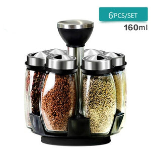 Rotating 7-Jar Spice Organizer Set – alternate view
