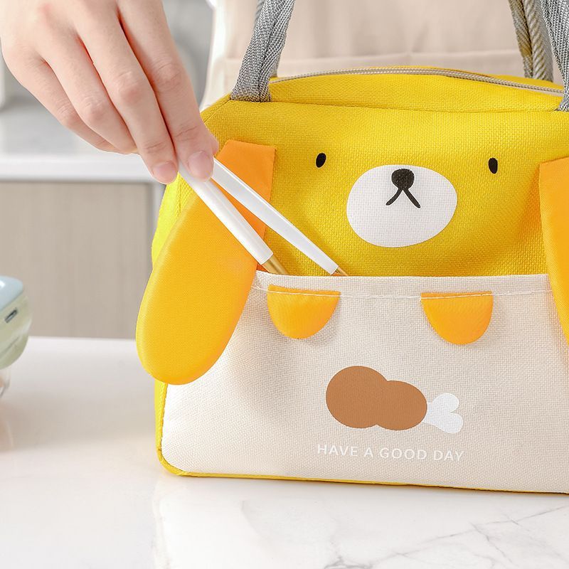 Portable Insulated Thermal Picnic Food Lunch Bag Box Cartoon Tote – Pink