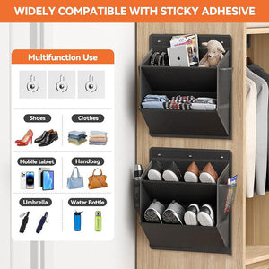 RV shoe storage (adhesive), over-door rack with deep pockets – for – alternate view
