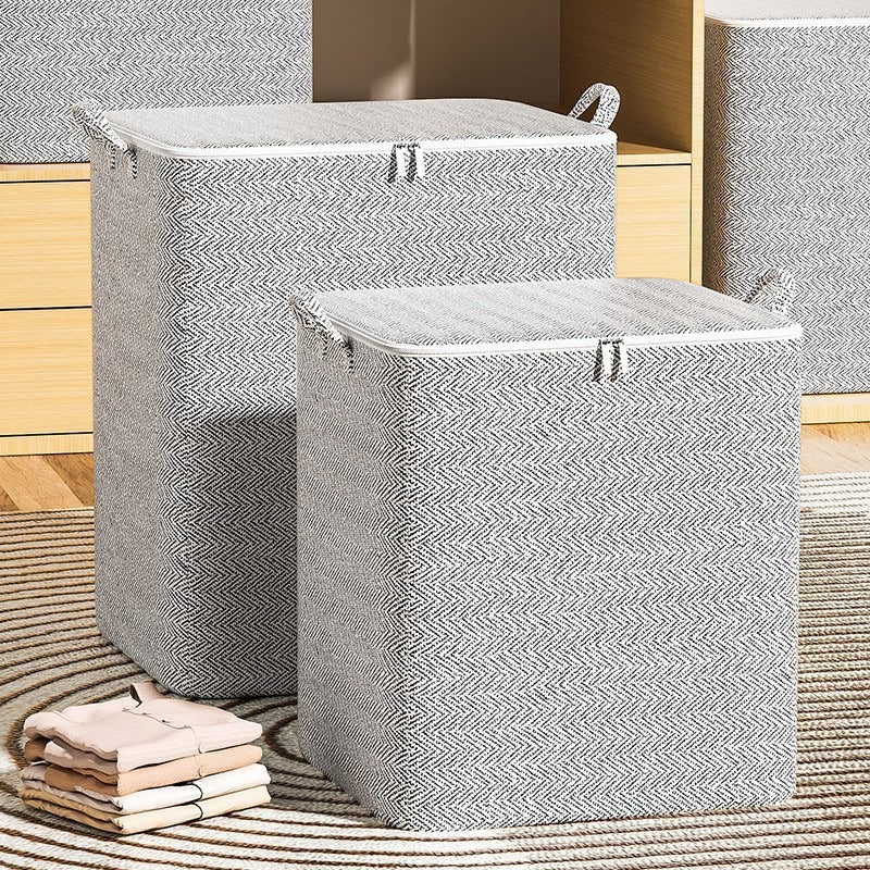 Large Lidded Duvet and Blanket Storage Bag – 110L 48*44*48cm