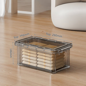 Large Clear Stackable Storage Box – A