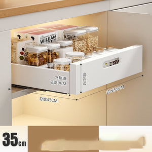 Pull-Out Cabinet Dish Organizer – alternate view