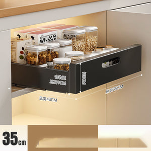 Pull-Out Cabinet Dish Organizer – alternate view