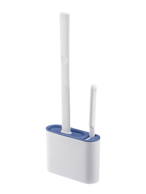 Wall-Mounted Silicone Toilet Brush Set – alternate view