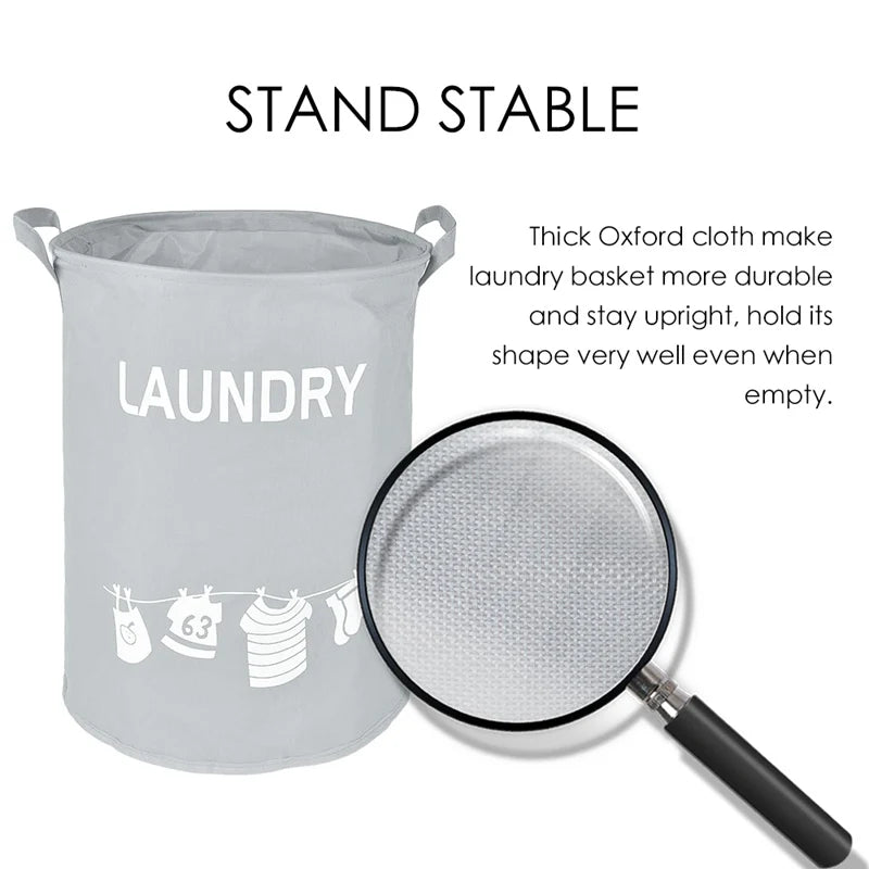 35cmx45cm Folding Drawstring Laundry Basket