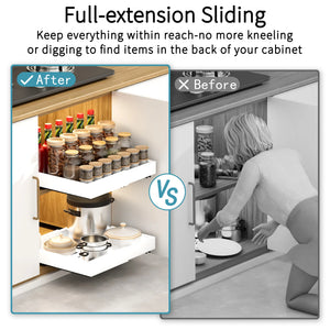 Expandable Pull-Out Cabinet Organizer – alternate view