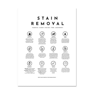 Laundry Care Guide Wall Art Print – CPH6765