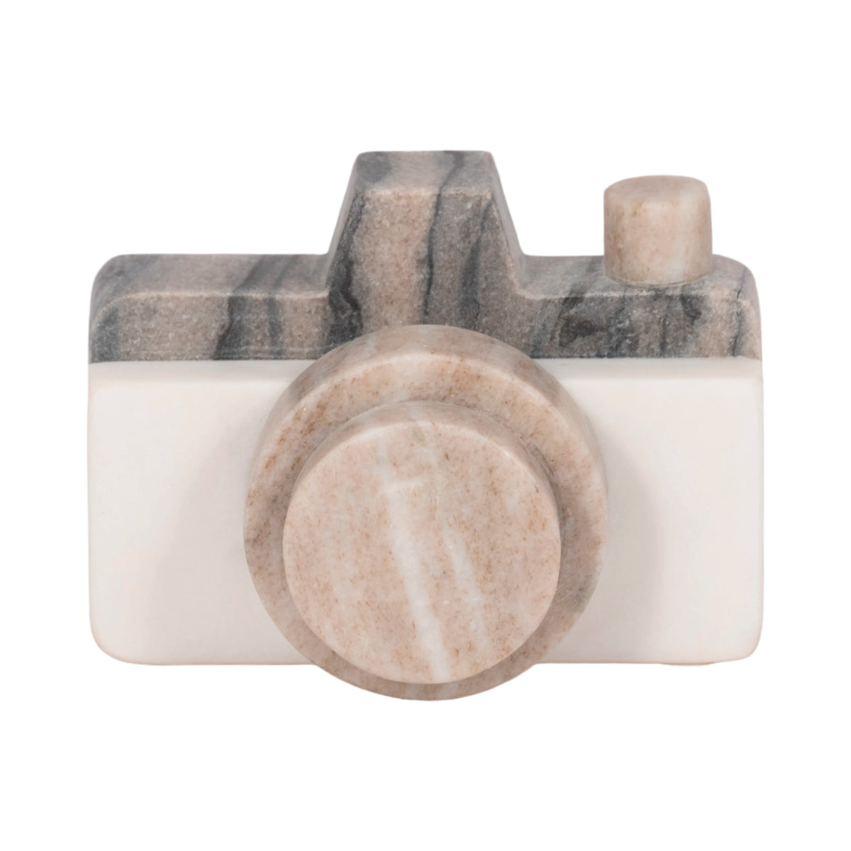 Marble Camera Figurine Decorative Sculpture