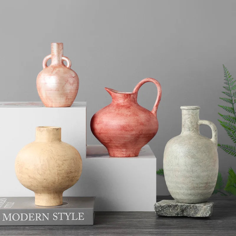 Creative Nordic Wabi-sabi Ceramic Flower Vase