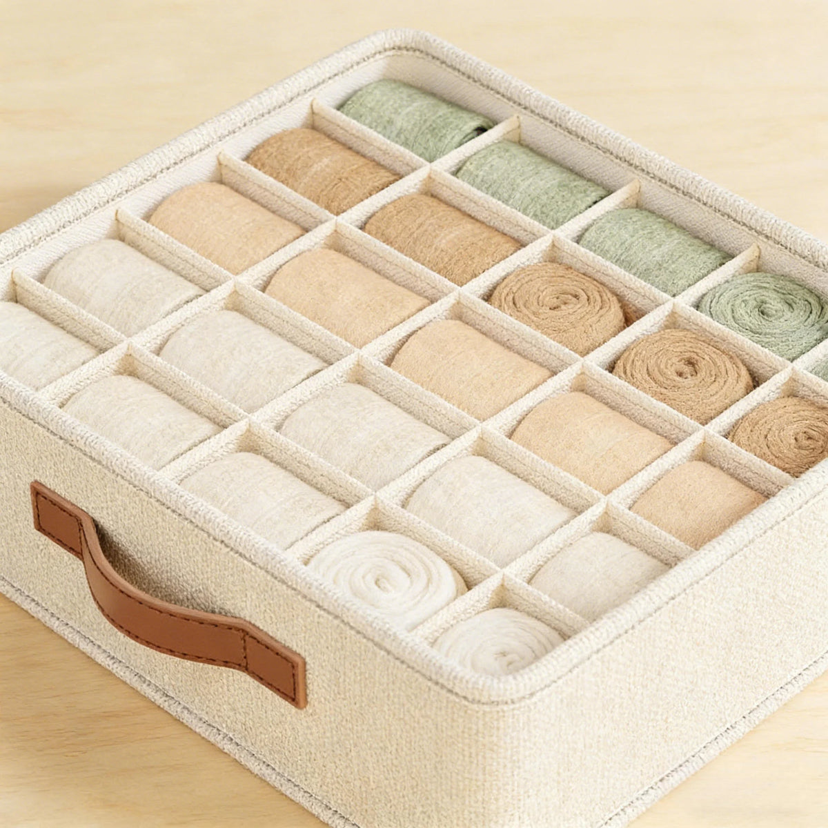 3 Piece Non Woven Drawer Organizer Foldable Clothing Storage Box Bra Sock Tie Divider Set