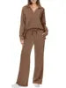 Women's Casual Long-Sleeve Two-Piece Pants Set