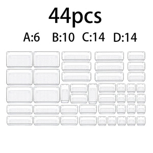 44-Piece Modular Drawer Organizer Set