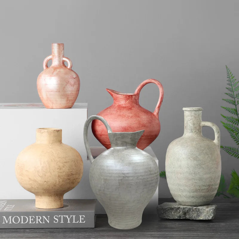 Creative Nordic Wabi-sabi Ceramic Flower Vase