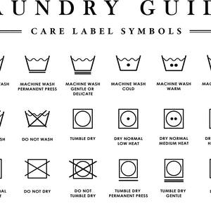 Laundry Care Guide Wall Art Print – CPC5314 B