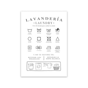 Laundry Care Guide Wall Art Print – CPH6765
