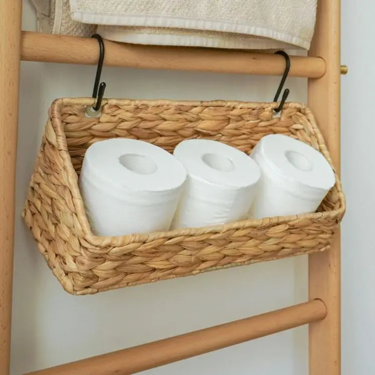 Woven Natural Fiber Hanging Basket