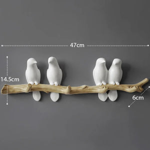 Decorative Bird Wall Hooks – alternate view