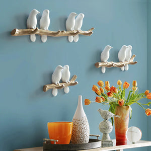 Decorative Bird Wall Hooks – Blue 1 bird