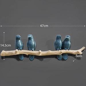 Decorative Bird Wall Hooks – alternate view