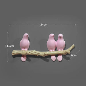 Decorative Bird Wall Hooks – alternate view