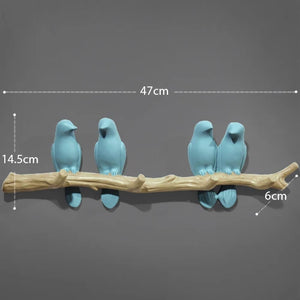 Decorative Bird Wall Hooks – alternate view