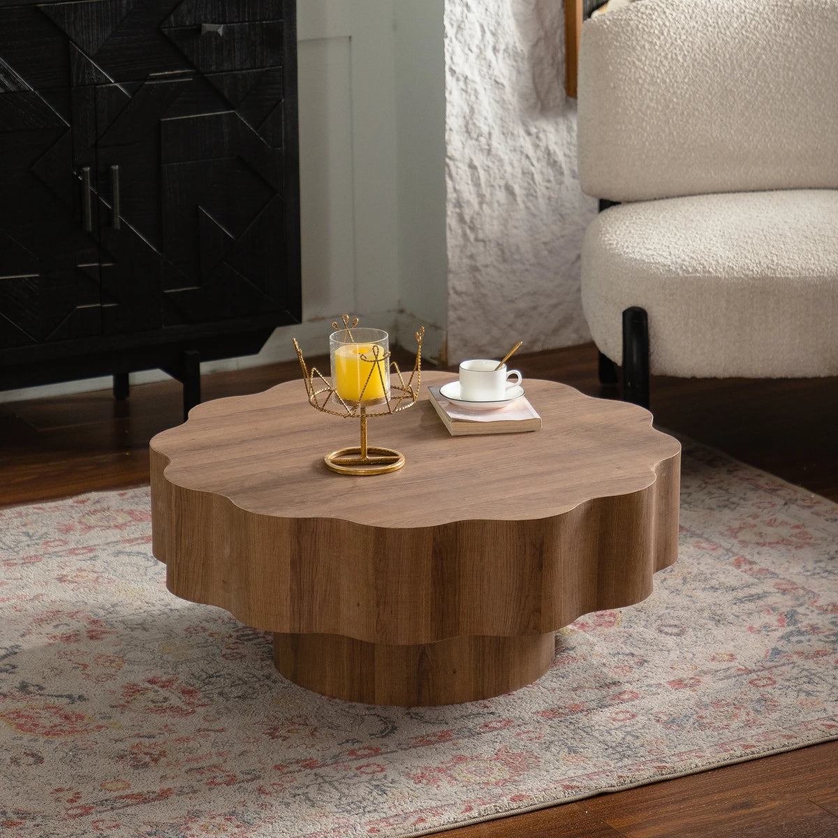 Farmhouse Design Mid Century Modern Low Pedestal Base
