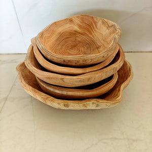 Solid Wood Serving Tray and Bowl