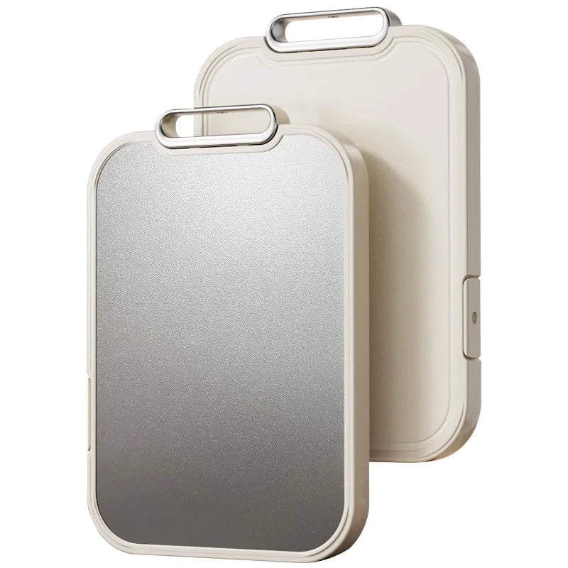 Non Toxic Double Sided Metal Pure Titanium Cutting Board Kitchen Wheat Straw PP Chopping Board Easy to Clean Large Size
