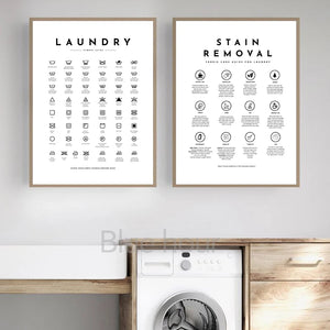 Laundry Care Guide Wall Art Print – CPC5364