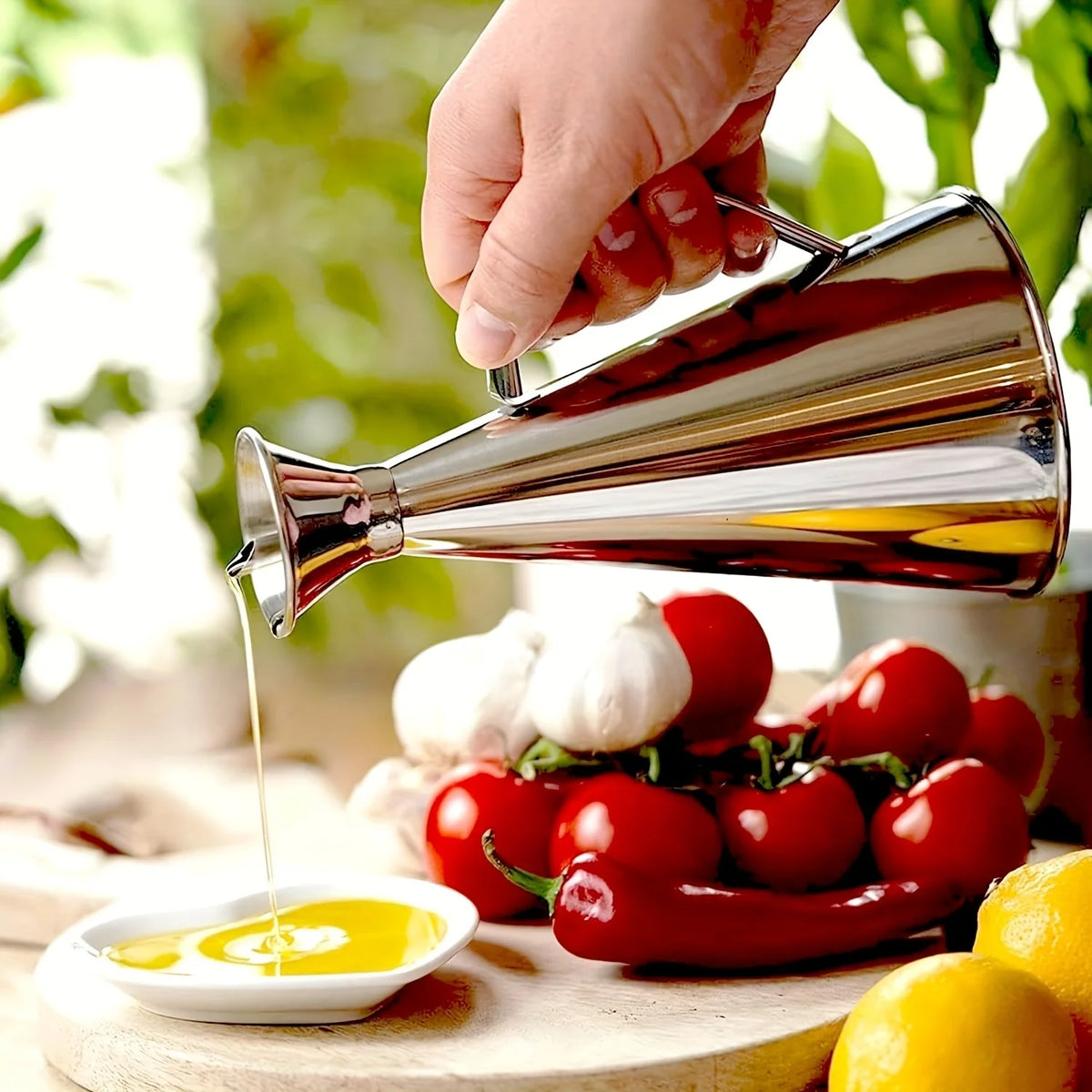 Stainless Steel Kitchen Oil Dispenser Bottle