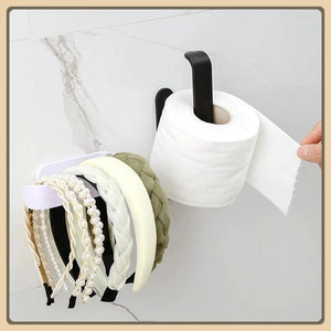 Wall-Mounted Bathroom Towel Rack and Shelf – alternate view