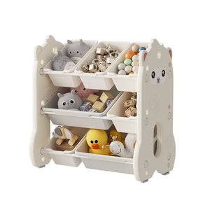Multi-Tier Children's Toy and Book Storage Organizer